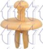 TRICLO 162906 Clip, trim/protective strip
